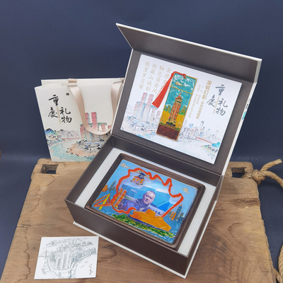 渝城幻影掐丝珐琅相框礼盒（相框+书签）