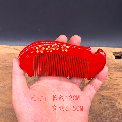 非遗重庆城口山神漆器无把小梳A款