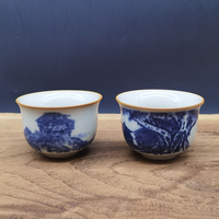 重庆特色青花双杯