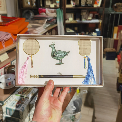 三博文物鸟型尊首饰盒礼盒