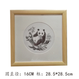 四川成都重庆赠送外宾礼品纪念品手绘钢笔画熊猫