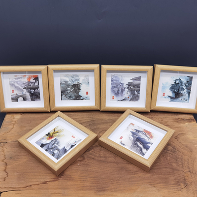 蜀绣15X15CM小画框单