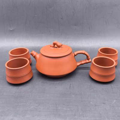 荣昌陶竹节壶茶具