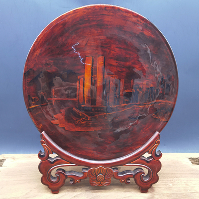 脱胎漆盘-朝天门