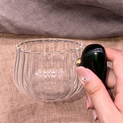 漆艺玻璃咖啡杯